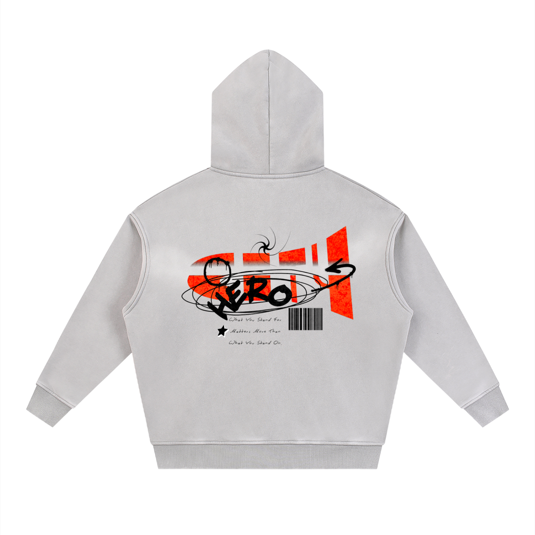 What You Stand For Sunfade Zipper Fleece Hoodie