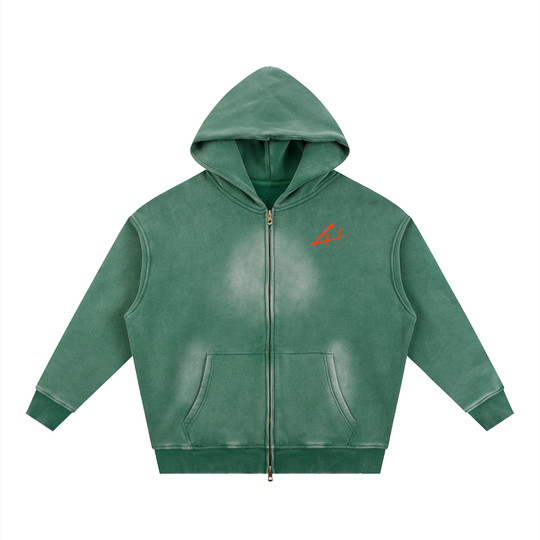 What You Stand For Sunfade Zipper Fleece Hoodie