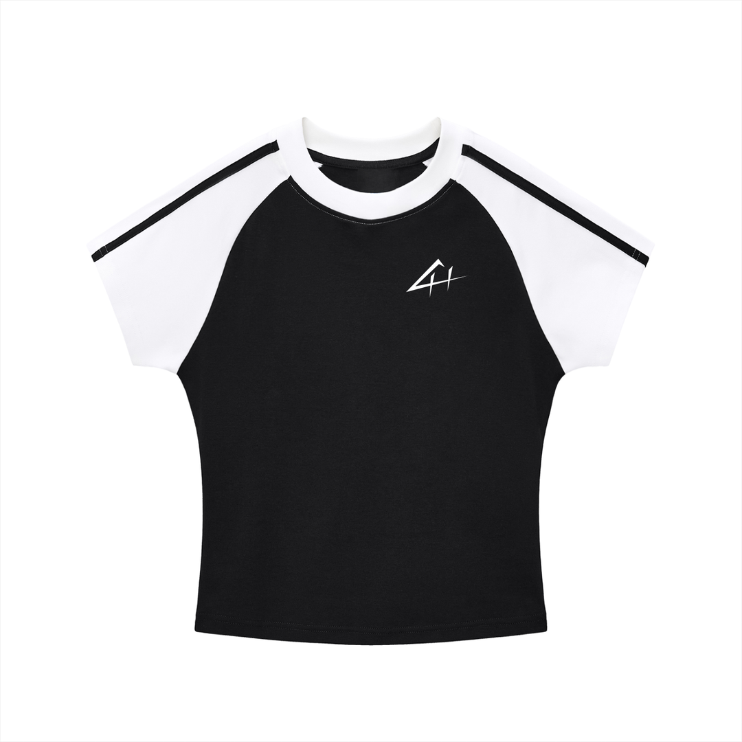 Women's Stripes Bodycon Raglan Sleeve T-Shirt