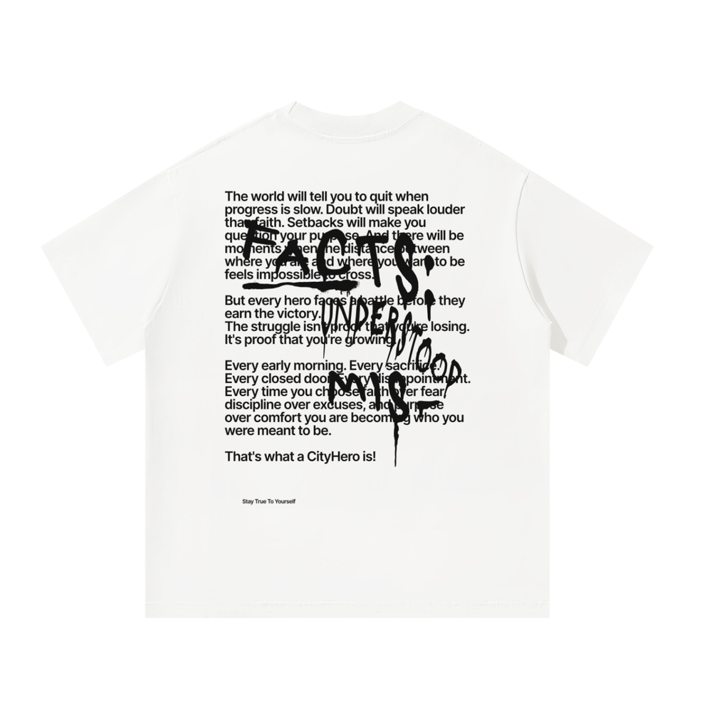Oversized CityHero Message T-Shirt