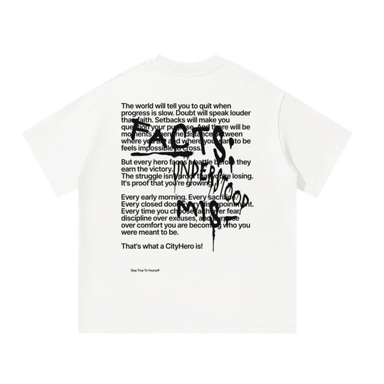 Oversized CityHero Message T-Shirt